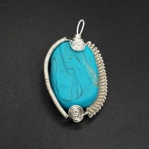 Handmade Wire Wrapped Pendant Boho Pendant